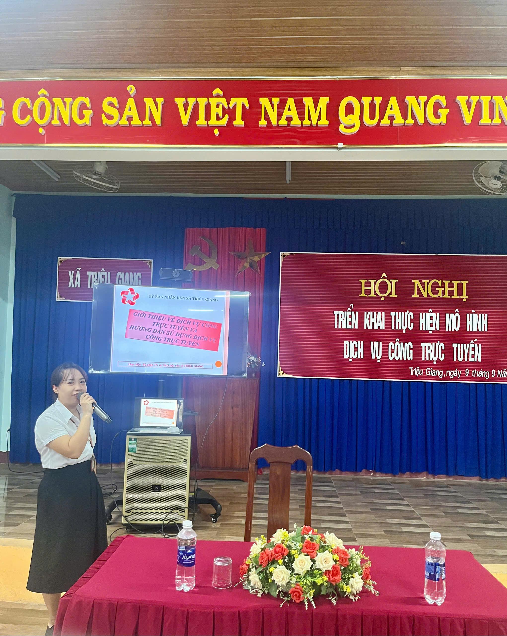 UBND xã Triệu Giang tổ chức Hội nghị triển khai xây dựng “Mô hình thực hiện dịch vụ công trực tuyến”...